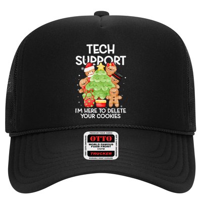 Christmas Techsupport Here To Delete Cookies Xmas Trucker Hat