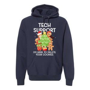 Christmas Techsupport Here To Delete Cookies Xmas Premium Hoodie