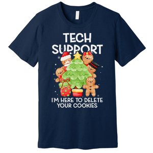 Christmas Techsupport Here To Delete Cookies Xmas Premium T-Shirt