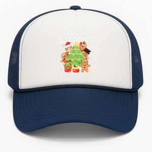 Christmas Techsupport Here To Delete Cookies Xmas Trucker Hat