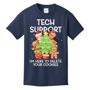 Christmas Techsupport Here To Delete Cookies Xmas Kids T-Shirt