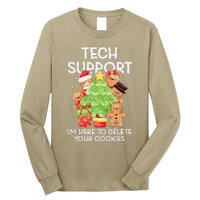 Christmas Techsupport Here To Delete Cookies Xmas Long Sleeve Shirt