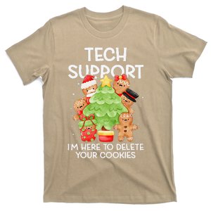 Christmas Techsupport Here To Delete Cookies Xmas T-Shirt