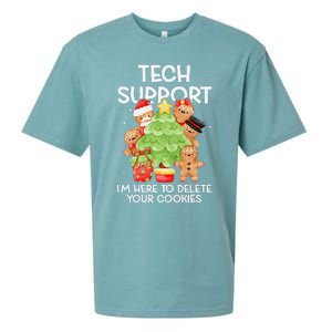 Christmas Techsupport Here To Delete Cookies Xmas Sueded Cloud Jersey T-Shirt