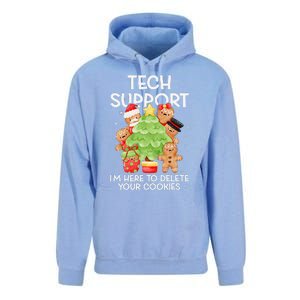 Christmas Techsupport Here To Delete Cookies Xmas Unisex Surf Hoodie