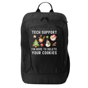 Christmas Techsupport Here To Delete Cookies Xmas City Backpack