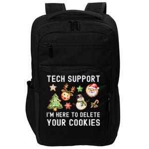 Christmas Techsupport Here To Delete Cookies Xmas Impact Tech Backpack