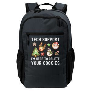 Christmas Techsupport Here To Delete Cookies Xmas Daily Commute Backpack