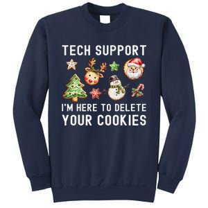 Christmas Techsupport Here To Delete Cookies Xmas Sweatshirt