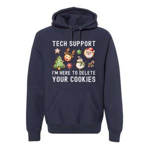 Christmas Techsupport Here To Delete Cookies Xmas Premium Hoodie