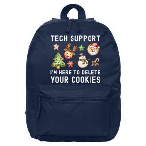 Christmas Techsupport Here To Delete Cookies Xmas 16 in Basic Backpack