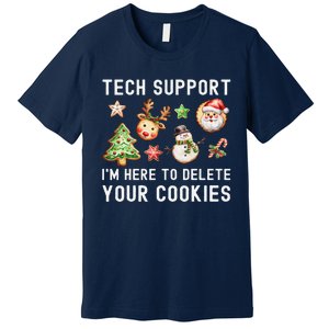 Christmas Techsupport Here To Delete Cookies Xmas Premium T-Shirt