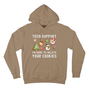 Christmas Techsupport Here To Delete Cookies Xmas Hoodie