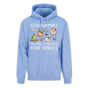 Christmas Techsupport Here To Delete Cookies Xmas Unisex Surf Hoodie