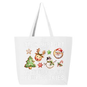 Christmas Techsupport Here To Delete Cookies Xmas 25L Jumbo Tote