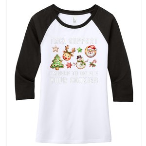 Christmas Techsupport Here To Delete Cookies Xmas Women's Tri-Blend 3/4-Sleeve Raglan Shirt