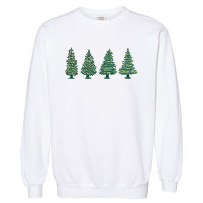 Christmas Trees Holiday Season Garment-Dyed Sweatshirt