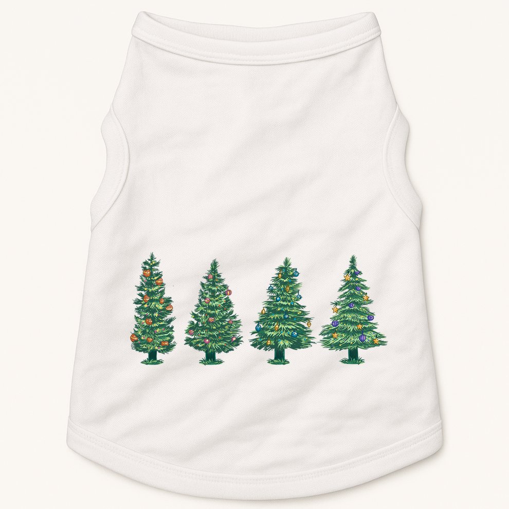 Christmas Trees Holiday Season Doggie Tank