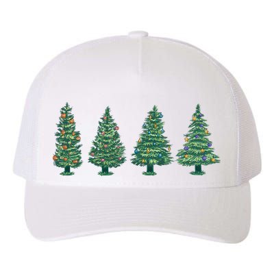 Christmas Trees Holiday Season Yupoong Adult 5-Panel Trucker Hat