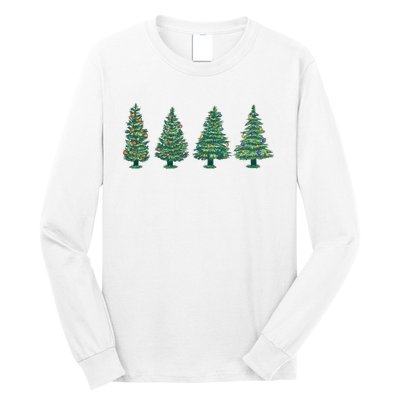 Christmas Trees Holiday Season Long Sleeve Shirt