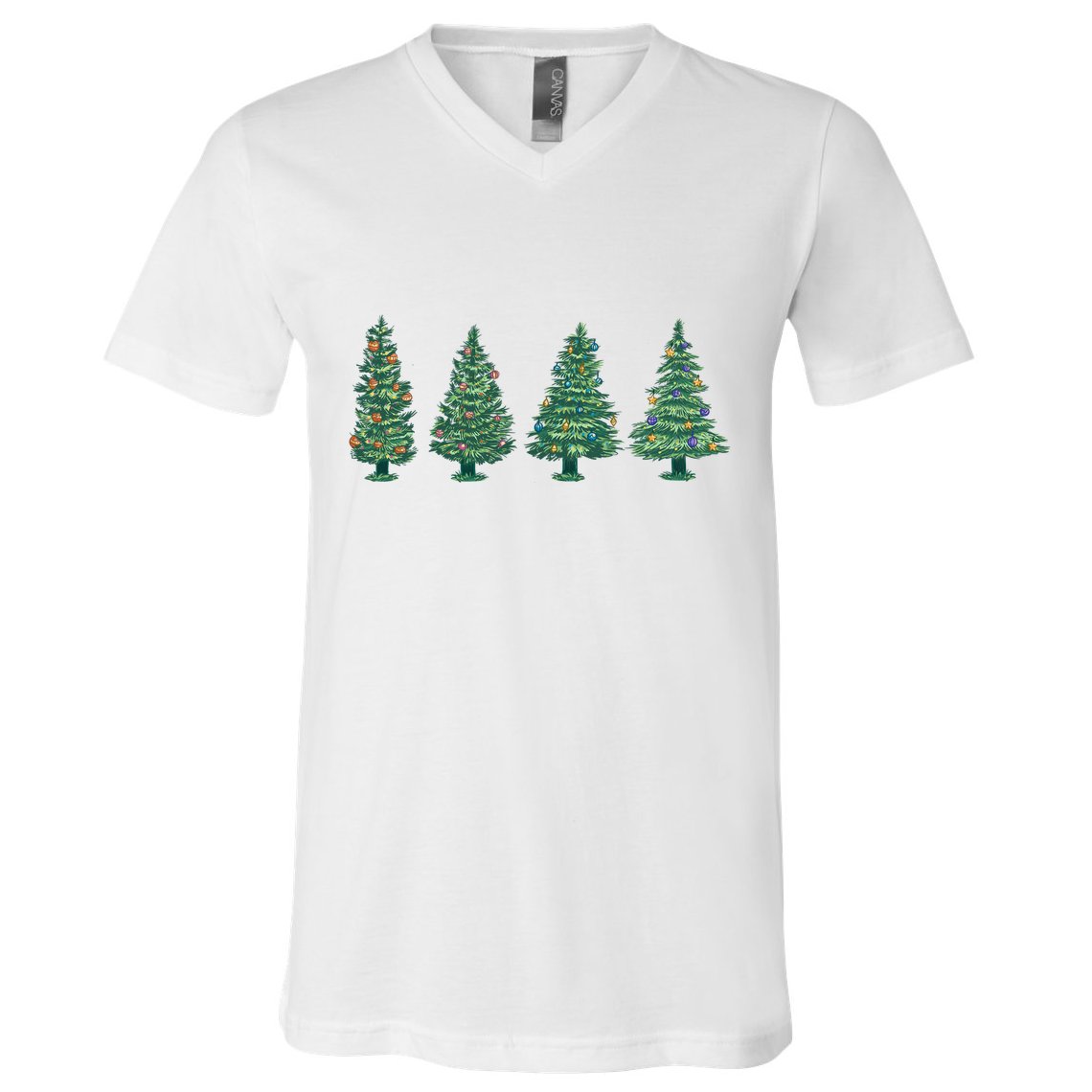 Christmas Trees Holiday Season V-Neck T-Shirt