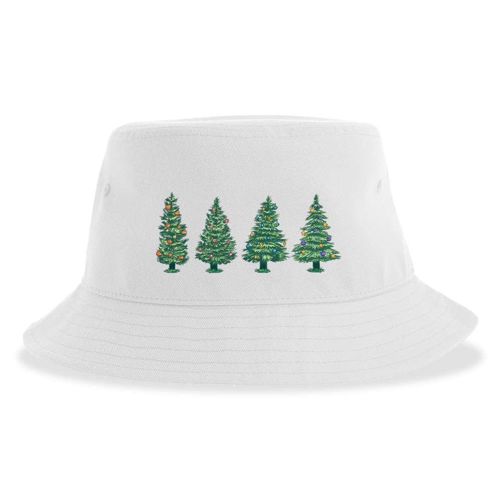 Christmas Trees Holiday Season Sustainable Bucket Hat