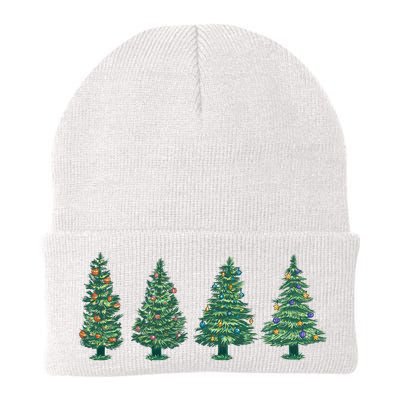 Christmas Trees Holiday Season Knit Cap Winter Beanie