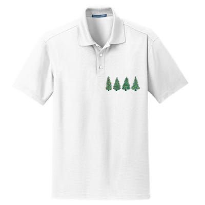 Christmas Trees Holiday Season Dry Zone Grid Polo