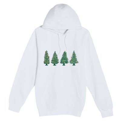 Christmas Trees Holiday Season Premium Pullover Hoodie