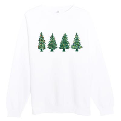 Christmas Trees Holiday Season Premium Crewneck Sweatshirt