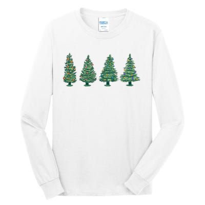 Christmas Trees Holiday Season Tall Long Sleeve T-Shirt