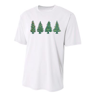 Christmas Trees Holiday Season Performance Sprint T-Shirt