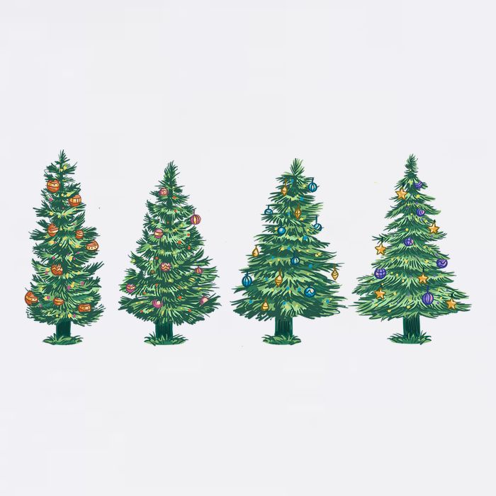 Christmas Trees Holiday Season Baby Bodysuit