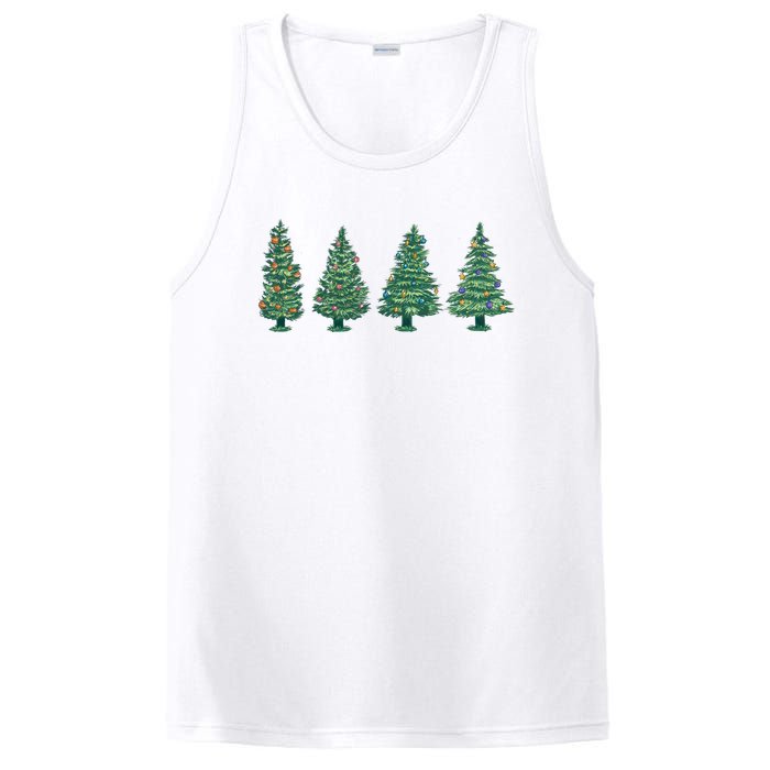 Christmas Trees Holiday Season PosiCharge Competitor Tank