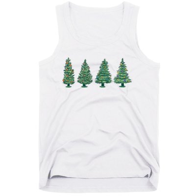 Christmas Trees Holiday Season Tank Top