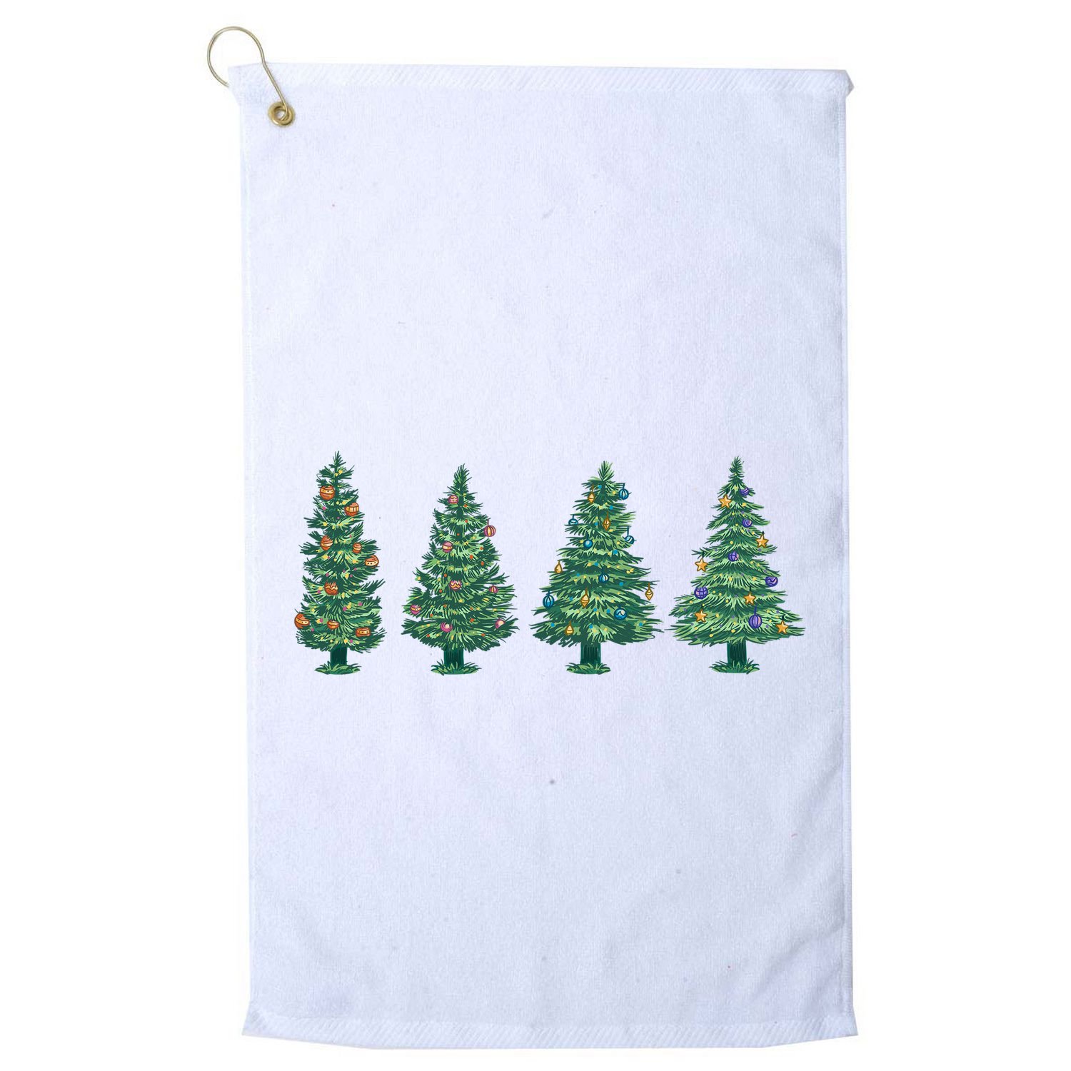 Christmas Trees Holiday Season Golf Towel