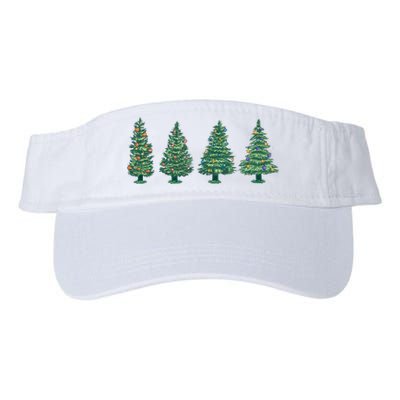 Christmas Trees Holiday Season Valucap Bio-Washed Visor