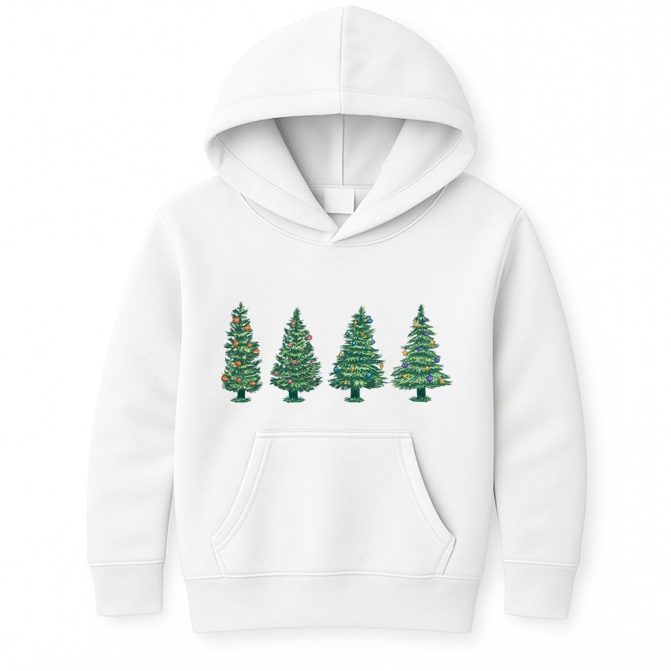 Christmas Trees Holiday Season Kids Hoodie