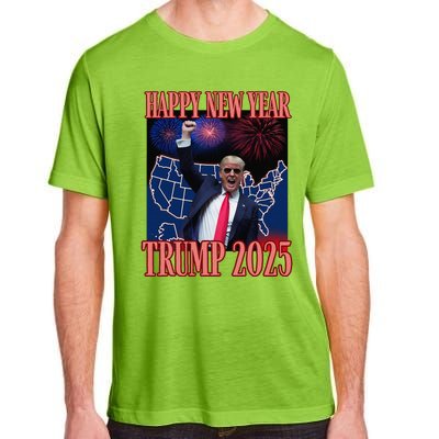 Cute Trump Happy New Year 2025 45 47 Outlaw Won Sarcasm Adult ChromaSoft Performance T-Shirt