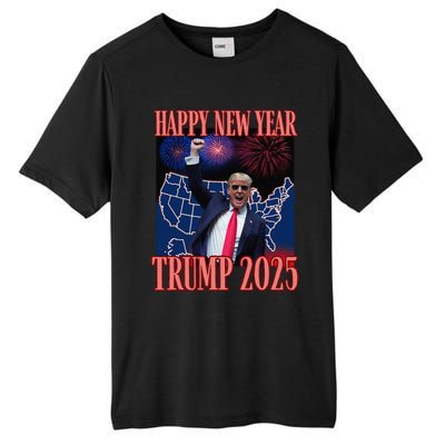 Cute Trump Happy New Year 2025 45 47 Outlaw Won Sarcasm Tall Fusion ChromaSoft Performance T-Shirt