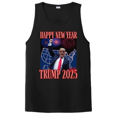 Cute Trump Happy New Year 2025 45 47 Outlaw Won Sarcasm PosiCharge Competitor Tank