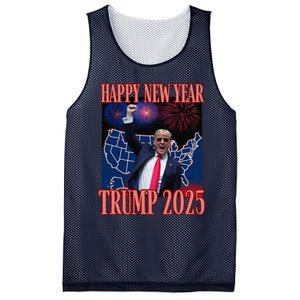 Cute Trump Happy New Year 2025 45 47 Outlaw Won Sarcasm Mesh Reversible Basketball Jersey Tank