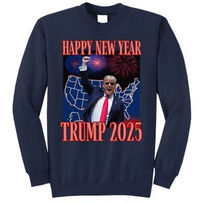 Cute Trump Happy New Year 2025 45 47 Outlaw Won Sarcasm Tall Sweatshirt