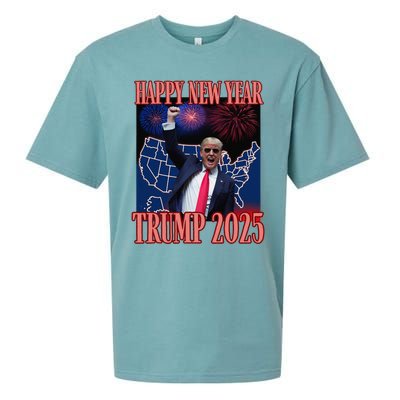 Cute Trump Happy New Year 2025 45 47 Outlaw Won Sarcasm Sueded Cloud Jersey T-Shirt