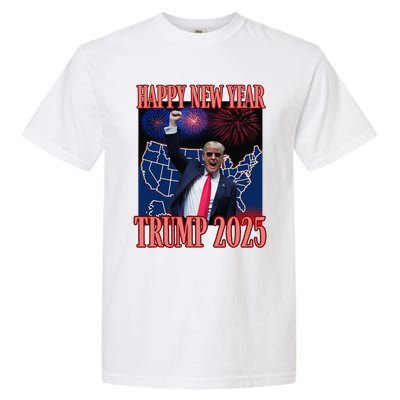 Cute Trump Happy New Year 2025 45 47 Outlaw Won Sarcasm Garment-Dyed Heavyweight T-Shirt