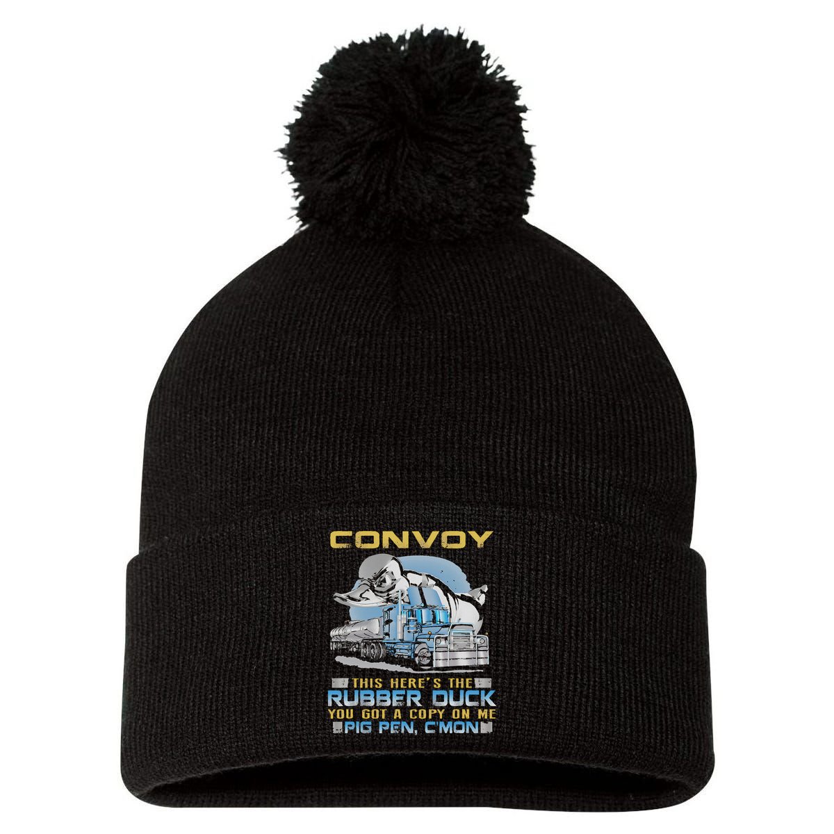 Convoy This Here's The Rubber Duck You Pom Pom 12in Knit Beanie