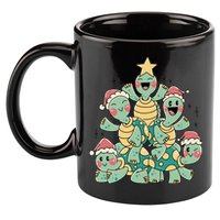 Christmas Turtles Holiday Tree 11oz C Handle Ceramic Mug