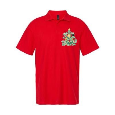 Christmas Turtles Holiday Tree Softstyle Adult Sport Polo