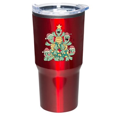 Christmas Turtles Holiday Tree Tumbler