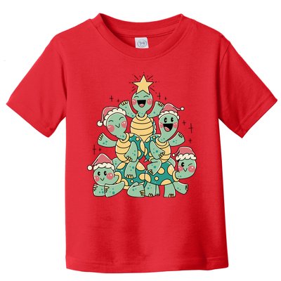 Christmas Turtles Holiday Tree Toddler T-Shirt